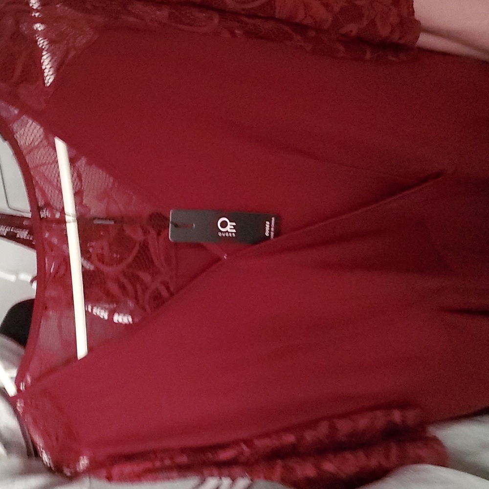 Maroon dress. Causal or for a night out